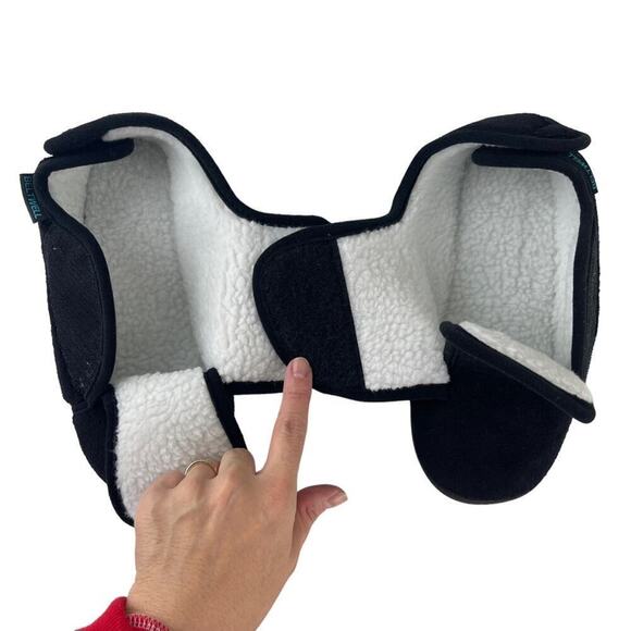 Beltwell Super Comfy Edema Circulation Warm Plush Fleece Slippers Black 7.5/8 - Picture 9 of 14